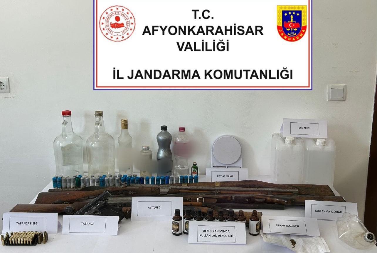Afyonkarahisar'da sahte alkol operasyonu