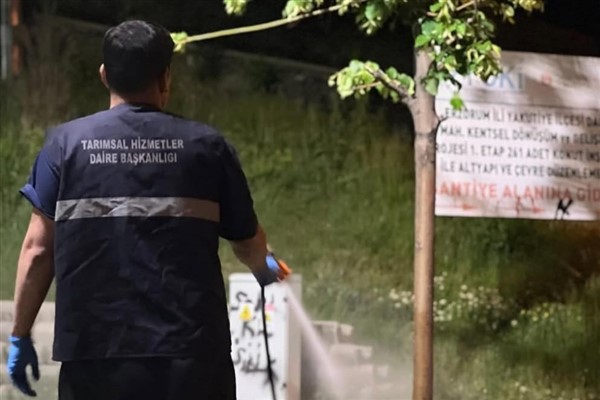 Erzurum Büyükşehir'den haşerelere karşı mücadele<