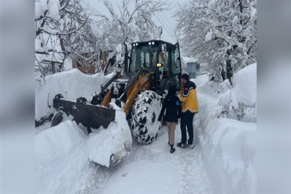 Ordu'da karla mücadele çalışmaları sürüyor