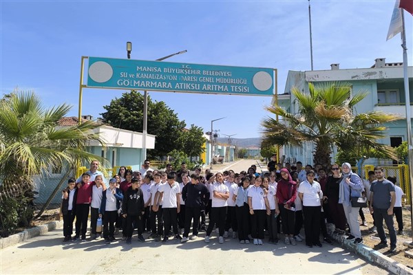 Gölmarmaralı öğrenciler arıtma tesisini ziyaret etti<