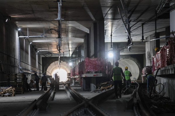 Ümraniye-Ataşehir-Göztepe Metro Hattı'nda yapım süreci yüzde 88'e ulaştı<