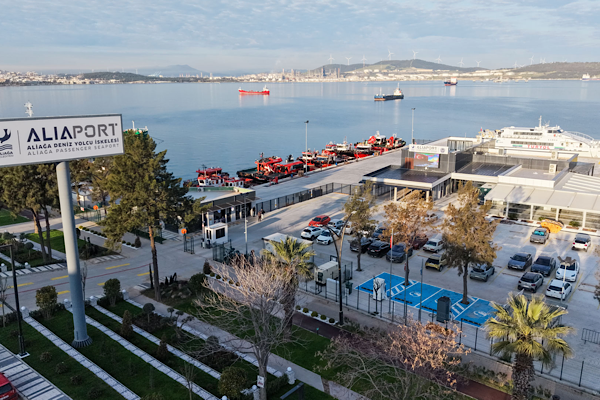 Aliaport’tan Midilli’ye düzenli deniz seferleri başladı<