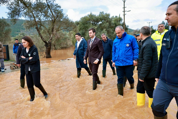 Başkan Mandalinci’den taşkın bölgesine ziyaret 