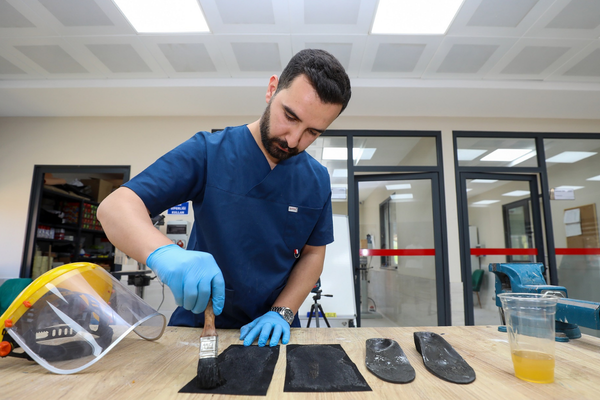 Gaziantep’te kişiye özel ortopedik tabanlık üretiliyor<