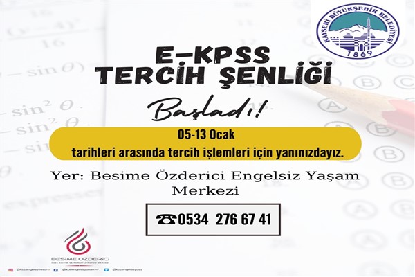 Kayseri Büyükşehir, E-KPSS Tercih Şenliğini başlattı