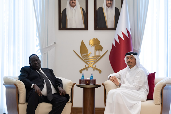  Al Sani, Güney Sudan Cumhurbaşkanı Güvenlik Danışmanı Gatluak'ı kabul etti<
