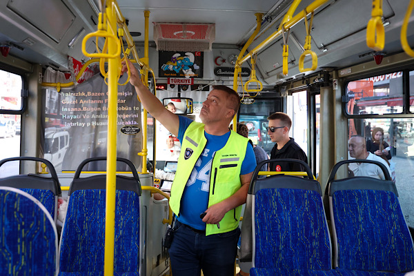 Antalya’da toplu taşımada klima denetimleri sürüyor<
