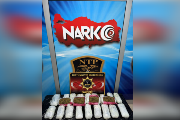 Siirt'te uyuşturucu operasyonu