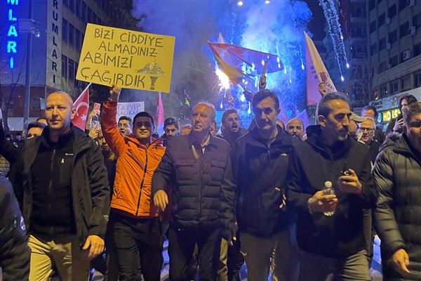 Memleket Partisi Genel Başkanı İnce, Ekrem İmamoğlu’na destek olmak için Ankara'da