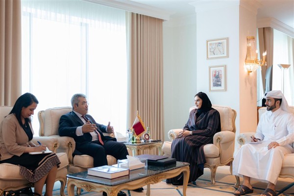 Al Misnad, Mısırlı Büyükelçi Al Faqi ile bir araya geldi <