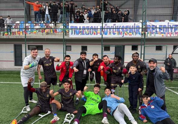 Trabzon Büyükşehir Belediyesi Ampute Futbol Takımı'ndan galibiyet