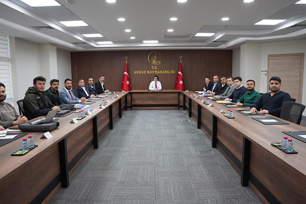 Kaymakam Eroğlu başkanlığında altyapı toplantısı gerçekleştirildi