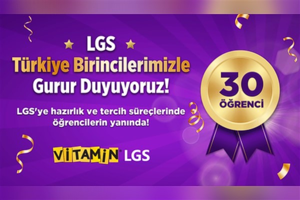 Türk Telekom Vitamin LGS’yle ‎30 öğrenci LGS’den tam puan aldı<