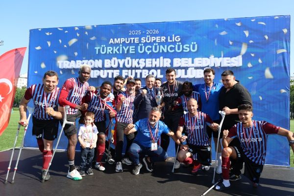 Trabzon Ampute Futbol Takımı sezonu üçüncü sırada tamamladı<