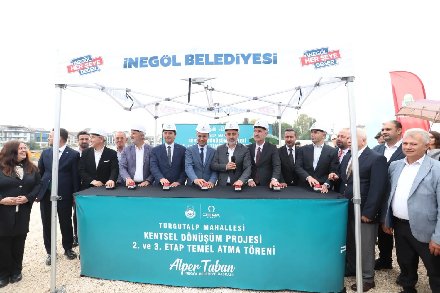 Turgutalp kentsel dönüşüm projesinin 2. ve 3. etaplarında temel atıldı