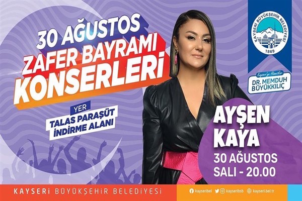 Kayseri'den 30 Ağustos Zafer Bayramı’na özel konserler