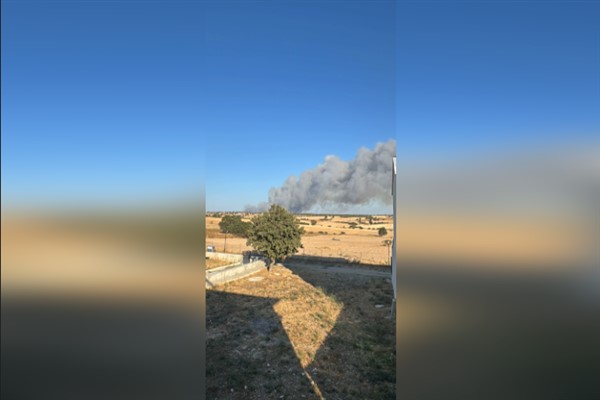 Edirne'de yangın