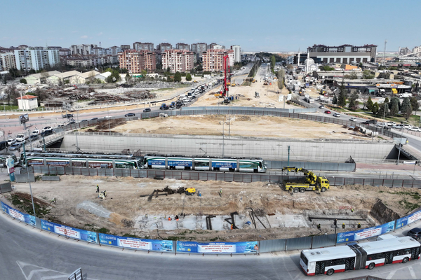 Konya’da Otogar Kavşağı ve Tramvay Hattı çalışmaları devam ediyor<