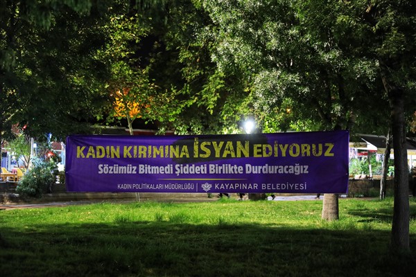 Kayapınar'da kadına yönelik şiddete karşı farkındalık etkinliği