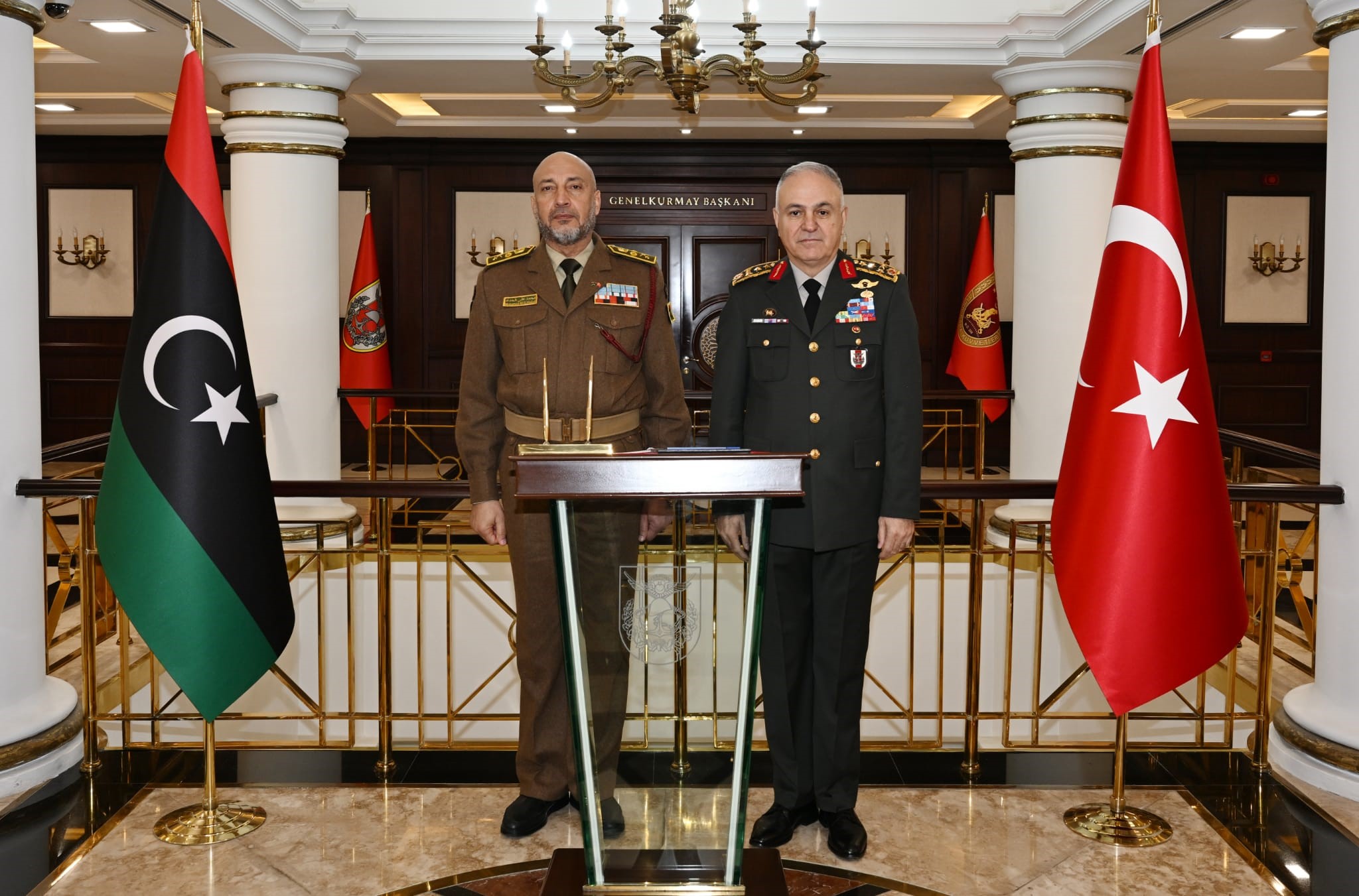 Orgeneral Gürak, Libya Genelkurmay Başkanı Orgeneral Al-Haddad ile bir araya geldi