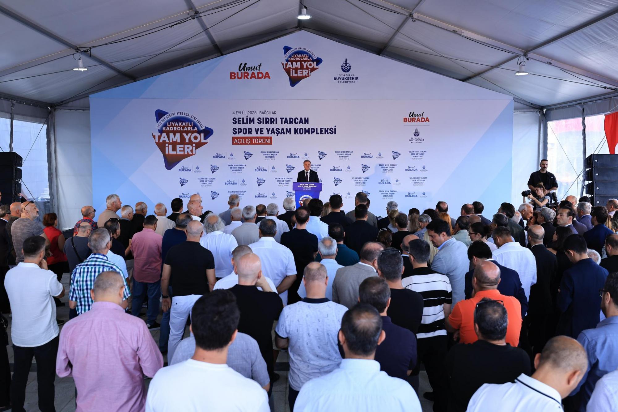 Selim Sırrı Tarcan Spor ve Yaşam Kompleksi törenle hizmete açıldı