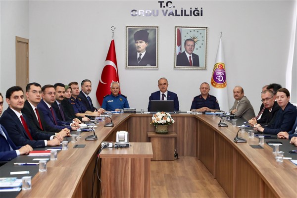 Ağustos Ayı İl Güvenlik ve Asayiş Koordinasyon Toplantısı Ordu'da yapıldı