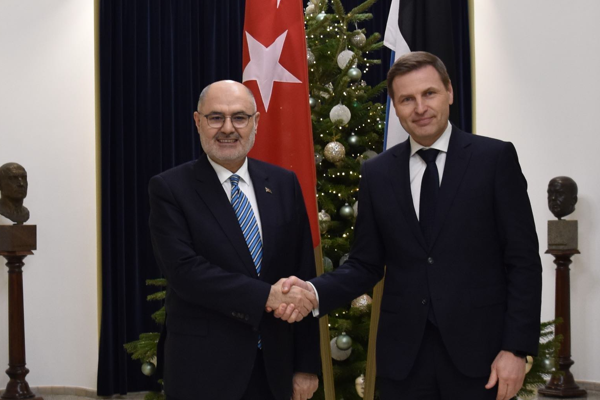 Bakan Yardımcısı Kavaklıoğlu, Estonya Savunma Bakanı Pevkur ile görüştü