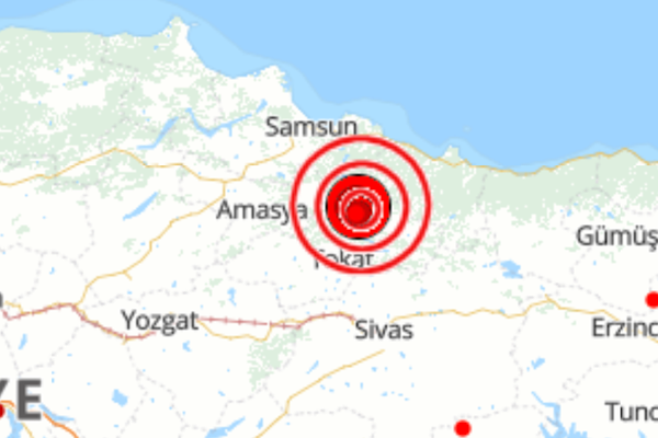 Tokat'ta 5.6 büyüklüğünde deprem