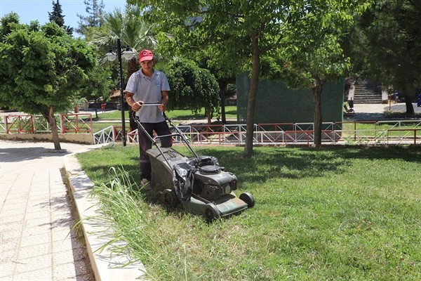Menderes Belediyesi’nden ot temizliği<