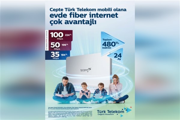 Türk Telekom’dan mobil müşterilerine özel yüksek hızlı fiber internet kampanyası