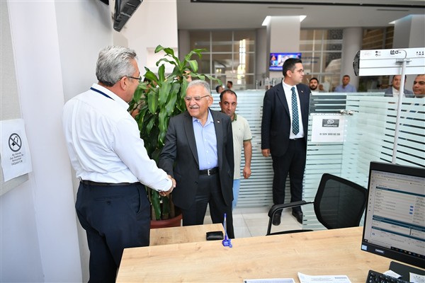 Başkan Büyükkılıç'tan KASKİ Genel Müdürlüğü’ne ziyaret<