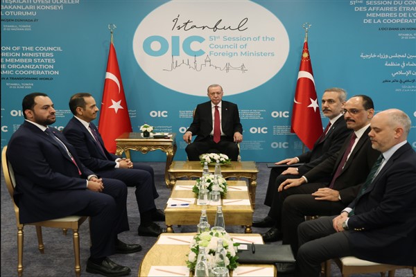 Cumhurbaşkanı Erdoğan, Katar Başbakanı Al Sani’yi kabul etti