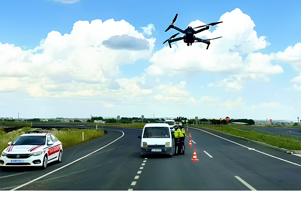 Suruç’ta bayram trafiğine drone destekli denetim<