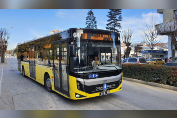 Çorum'da belediye halk otobüsleri 4 gün ücretsiz<