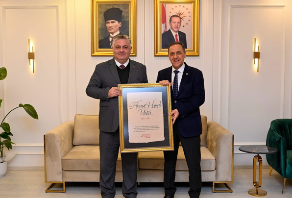Başkan Gürel'den Vali Usta'ya hayırlı olsun ziyareti