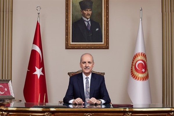 TBMM Başkanı Kurtulmuş, MİT Başkanı Kalın'ı kabul etti