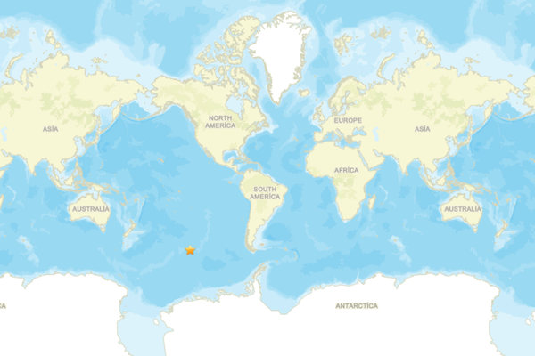 Pasifik Antarktika Sırtı’nda 5.6 büyüklüğünde deprem<