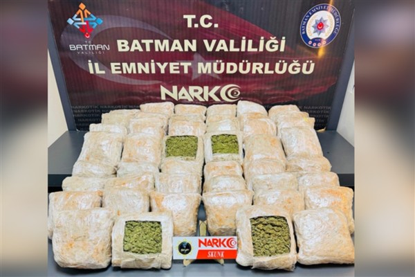 Batman’da 27 kilogram skunk ele geçirildi