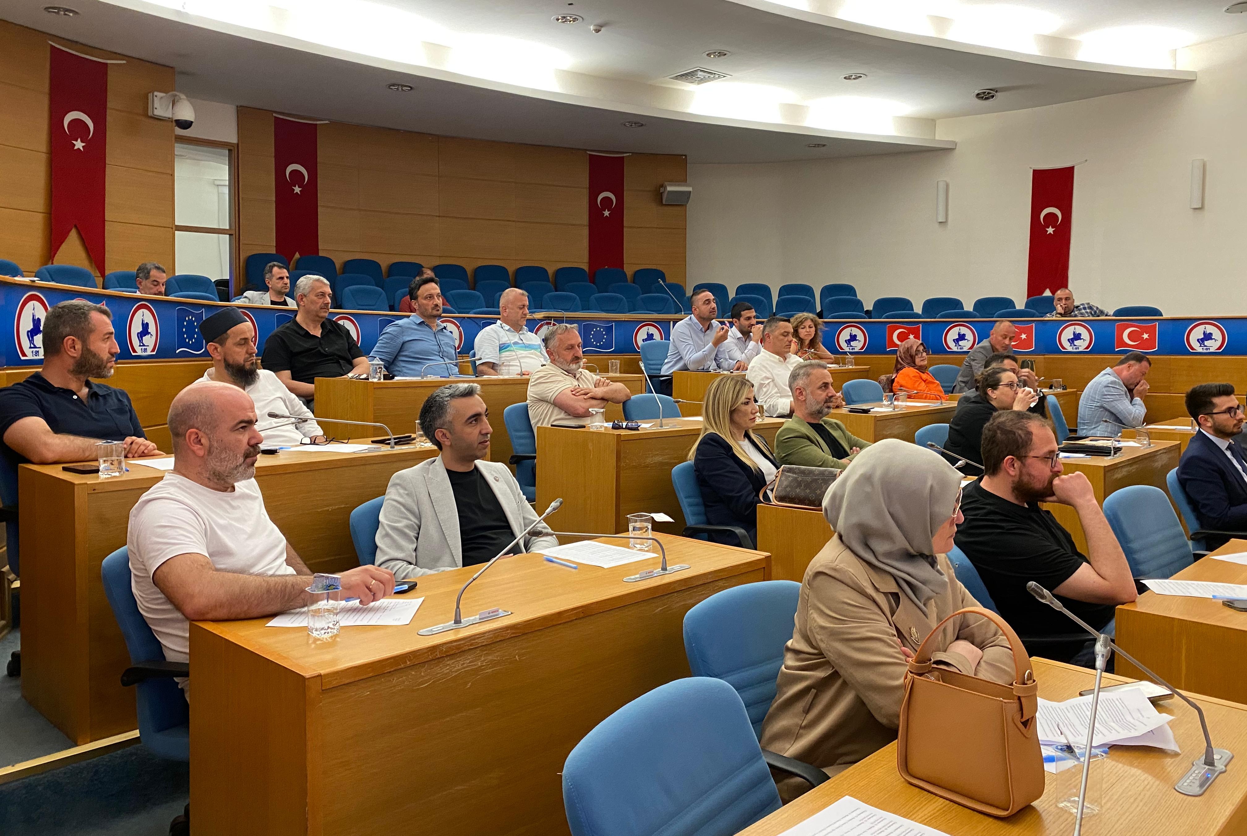 Düzce Belediyesi Haziran ayı meclis toplantılarının birinci oturumu yapıldı