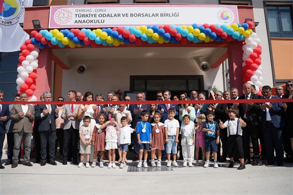 Başkan Sarıkurt, TOBB Çorlu Anaokulu’nun açılışına katıldı