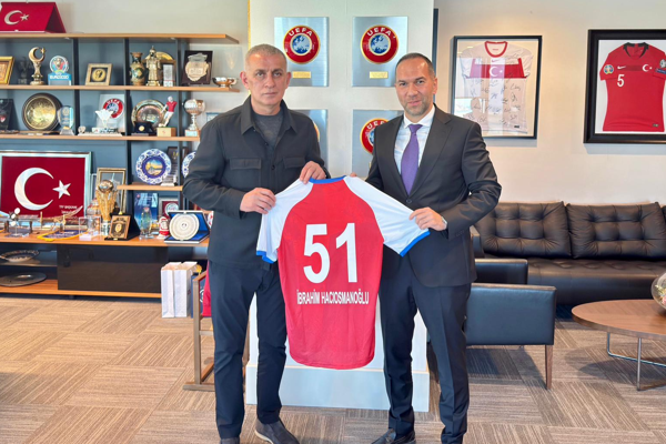 Başkan Özdemir'den TFF Başkanı Hacıosmanoğlu’na ziyaret