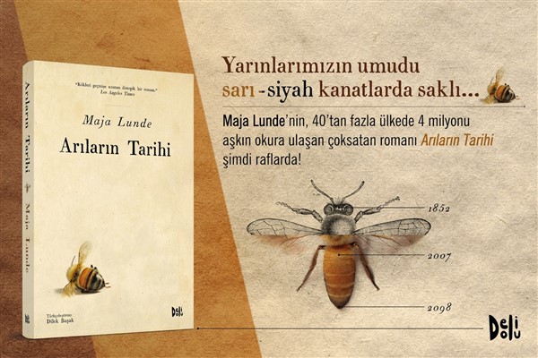 40'tan fazla ülkede 4 milyonu aşkın okura ulaşan Arıların Tarihi romanı şimdi Türkçe'de<