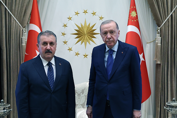 Erdoğan, BBP Genel Başkanı Destici’yi kabul etti<