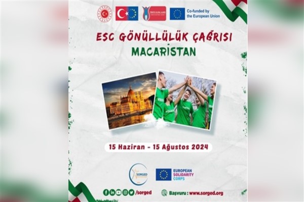 Macaristan’da gerçekleşecek Kısa Dönem ESC Projesi gönüllülerini bekliyor<