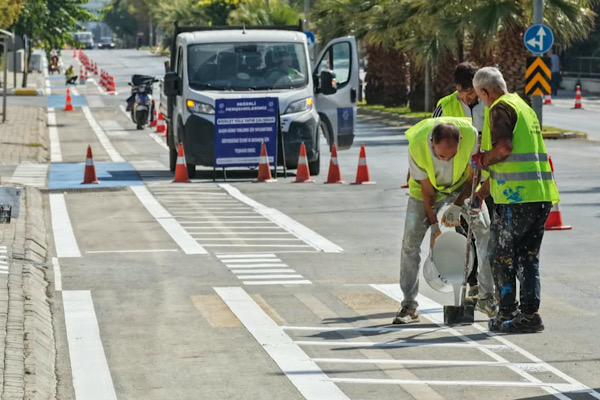 Aydın’da 11 kilometrelik bisiklet yolu için çalışmalar başladı<