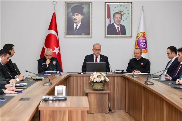 Ordu'da İl Güvenlik ve Asayiş Koordinasyon Toplantısı yapıldı