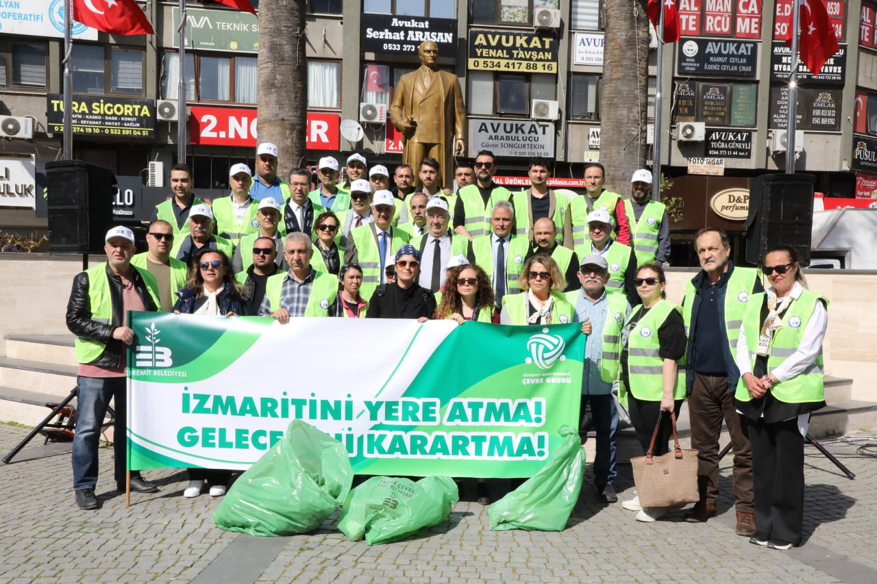 Edremit Belediyesi, sigara izmariti toplama kampanyası başlattı