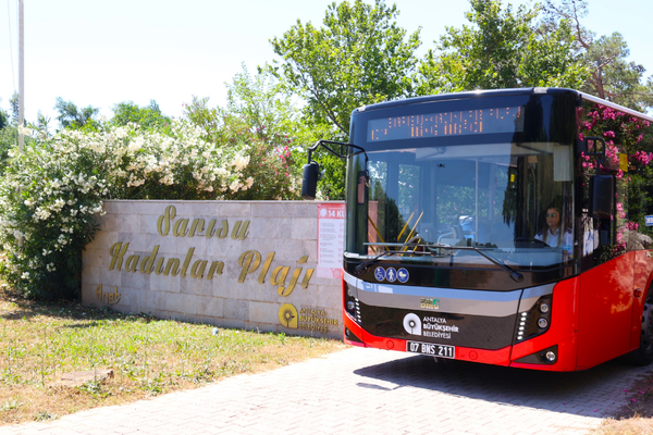 Sarısu Kadınlar Plajı’na ücretsiz ring seferleri başladı<