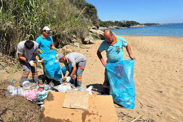 Alanya'da 10 bin 18 ton 549 kilogram evsel atık toplandı<