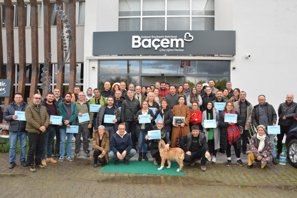 Kursiyerler, BAÇEM’de zeytin yetiştiriciliği eğitimi aldı